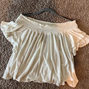 Free people Off the shoulder cream top